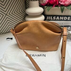 Brahmin Tan Crossbody Bag with Adjustable Strap